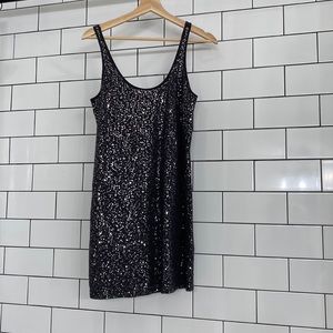 Gray sequins tank top or mini dress